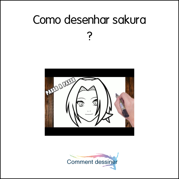 Como desenhar sakura